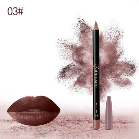 1PC Matte Lip Pencil Sexy Beauty Lip liner Waterproof Contour Makeup Lips Tattoo Batom Kit Lipliner Eye Liner Pen Long Lasting