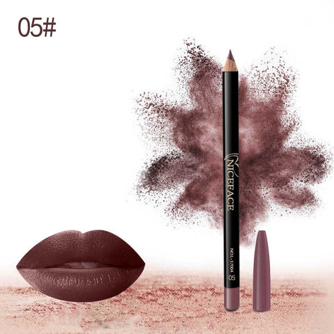 1PC Matte Lip Pencil Sexy Beauty Lip liner Waterproof Contour Makeup Lips Tattoo Batom Kit Lipliner Eye Liner Pen Long Lasting