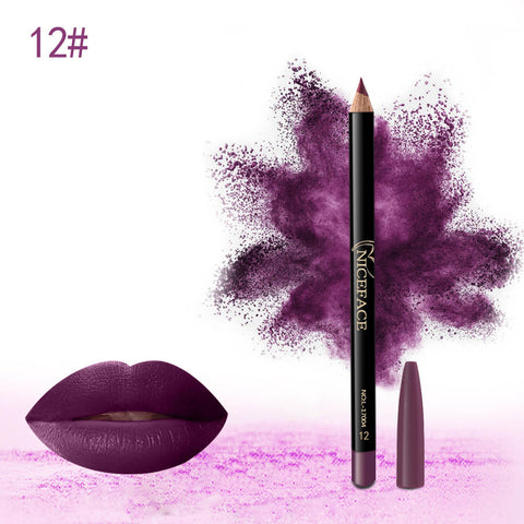 1PC Matte Lip Pencil Sexy Beauty Lip liner Waterproof Contour Makeup Lips Tattoo Batom Kit Lipliner Eye Liner Pen Long Lasting