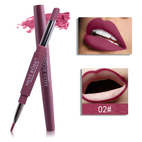 20 Colors Lip Makeup Liner Waterproof Long-lasting Red Lip Pencil Lipstick 2 In 1 Matte Lip Liner Nude Makeup Cosmetics TSLM2