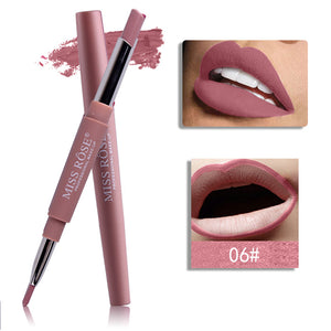 20 Colors Lip Makeup Liner Waterproof Long-lasting Red Lip Pencil Lipstick 2 In 1 Matte Lip Liner Nude Makeup Cosmetics TSLM2