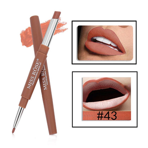 20 Colors Lip Makeup Liner Waterproof Long-lasting Red Lip Pencil Lipstick 2 In 1 Matte Lip Liner Nude Makeup Cosmetics TSLM2