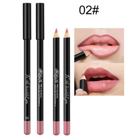 Lips Makeup 12 Colors Matte Lip Pencil Lip Liner Soft High Pigments Nude Waterproof Long-lasting Women Girl Beauty Cosmetic