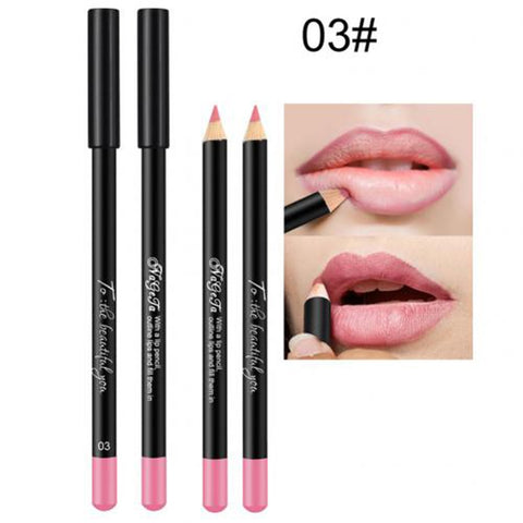 Lips Makeup 12 Colors Matte Lip Pencil Lip Liner Soft High Pigments Nude Waterproof Long-lasting Women Girl Beauty Cosmetic