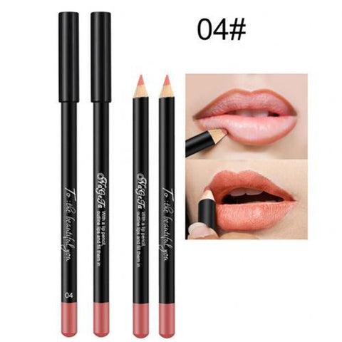 Lips Makeup 12 Colors Matte Lip Pencil Lip Liner Soft High Pigments Nude Waterproof Long-lasting Women Girl Beauty Cosmetic