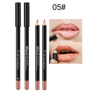 Lips Makeup 12 Colors Matte Lip Pencil Lip Liner Soft High Pigments Nude Waterproof Long-lasting Women Girl Beauty Cosmetic