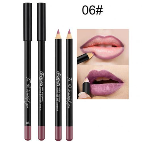 Lips Makeup 12 Colors Matte Lip Pencil Lip Liner Soft High Pigments Nude Waterproof Long-lasting Women Girl Beauty Cosmetic