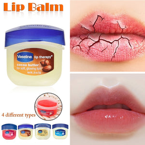 Natural Plant Vaseline Jelly Lip Balm Therapy Petroleum Lip Care Moisturizing Lip Rich Hand Makeup Set Baby Lipstick Rose Flavor