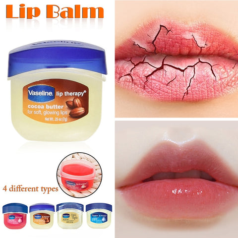 Natural Plant Vaseline Jelly Lip Balm Therapy Petroleum Lip Care Moisturizing Lip Rich Hand Makeup Set Baby Lipstick Rose Flavor