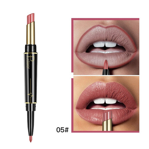 1PC Double Head Lip Liner Waterproof Moisturizing Lips Lipstick Long Lasting Colorled Matte Lip Pencil Cosmetic Dropshipping