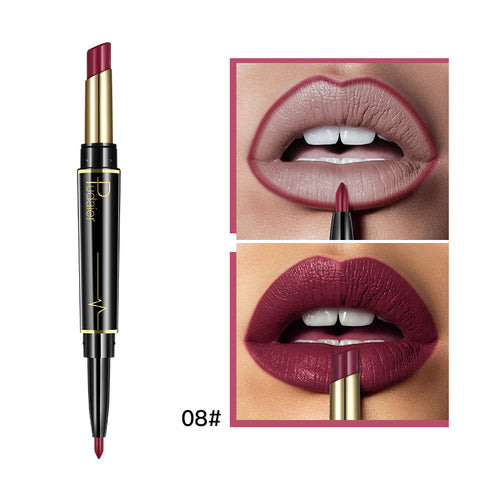 1PC Double Head Lip Liner Waterproof Moisturizing Lips Lipstick Long Lasting Colorled Matte Lip Pencil Cosmetic Dropshipping