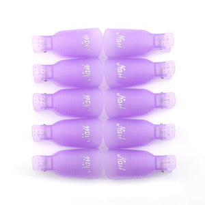 Plastic Nail Art Soak Off Cap Clips UV Gel Polish Remover Wrap Tool Fluid for Removal of Varnish Manicure Tools