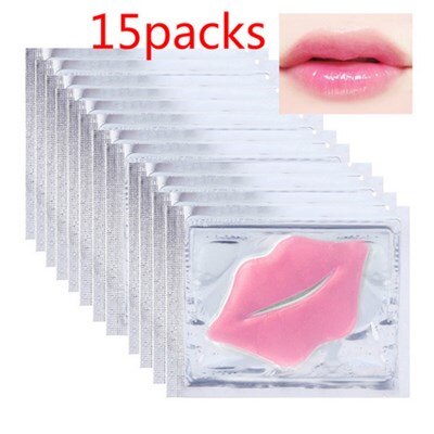 3/5/10/15Pack Moisture Essence Collagen Lip Mask Skin Care Gel Lip Masks Patches Anti Aging Lighten Lip Lines Plumper Masks