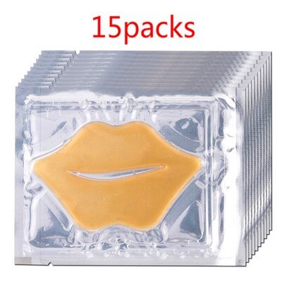 3/5/10/15Pack Moisture Essence Collagen Lip Mask Skin Care Gel Lip Masks Patches Anti Aging Lighten Lip Lines Plumper Masks