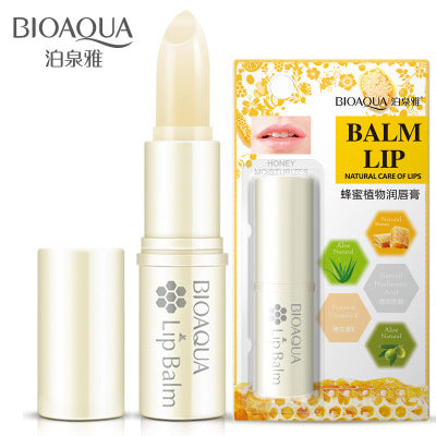 BIOAQUA Lip Skin Care Natural Plant Essence Repair Lip Balm Colorless Long Lasting Lips Skin Moisturizing Nourish Lips Care