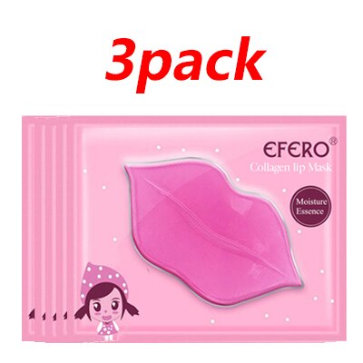 2/3/5/6 Packs Collagen Lip Plumper Moisturizing Crystal Lip Mask Gel Patches Hydrating Anti Aging Wrinkle Masks for Lip Care