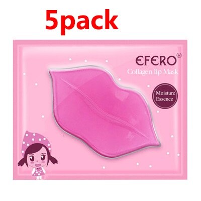 2/3/5/6 Packs Collagen Lip Plumper Moisturizing Crystal Lip Mask Gel Patches Hydrating Anti Aging Wrinkle Masks for Lip Care