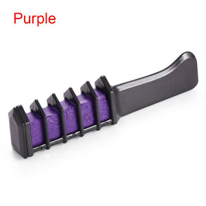 1 Pcs Disposable Crayon Hair Dye 6 Colors Suitable For Hair Multi-color Dye Dyed Hair Comb Hair Care Styling Tools