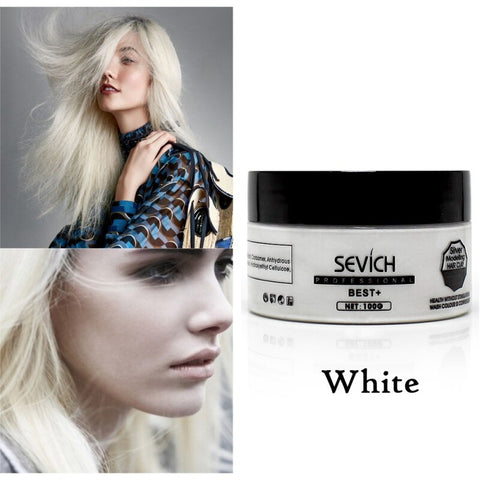 8 Colors Disposable Dyed Hair Wax Dye One-time Molding Paste Fashion Party Hairstyle Cream