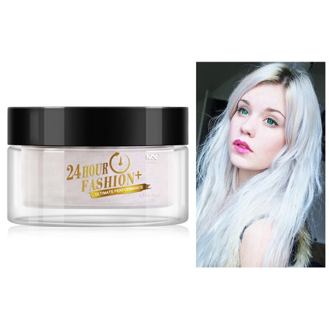 Disposable Hair Coloring Wax Hair Dye Mud No Stimulation Non-toxic Multi-color Hair Dyed Cream