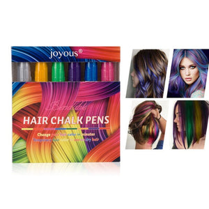 6-color Metallic Hair Dyed Crayons Non-toxic Washable Hair Chalk Hair Dyeing Pens DQ49