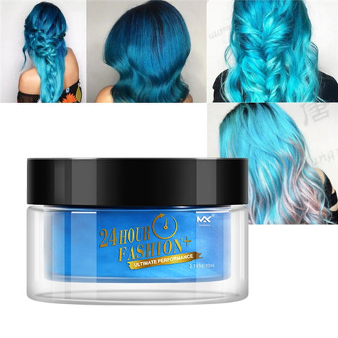 Hair Coloring Wax Disposable Hair Dye Mud No Stimulation Non-toxic Multi-color Hair Dyed Cream