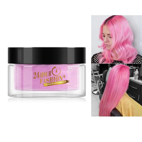 Hair Coloring Wax Disposable Hair Dye Mud No Stimulation Non-toxic Multi-color Hair Dyed Cream