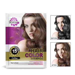 4 Colors Hair Color Shampoo Pure Plants Naturally Non-irritating Dyed Shampoo Hair Coloring Product