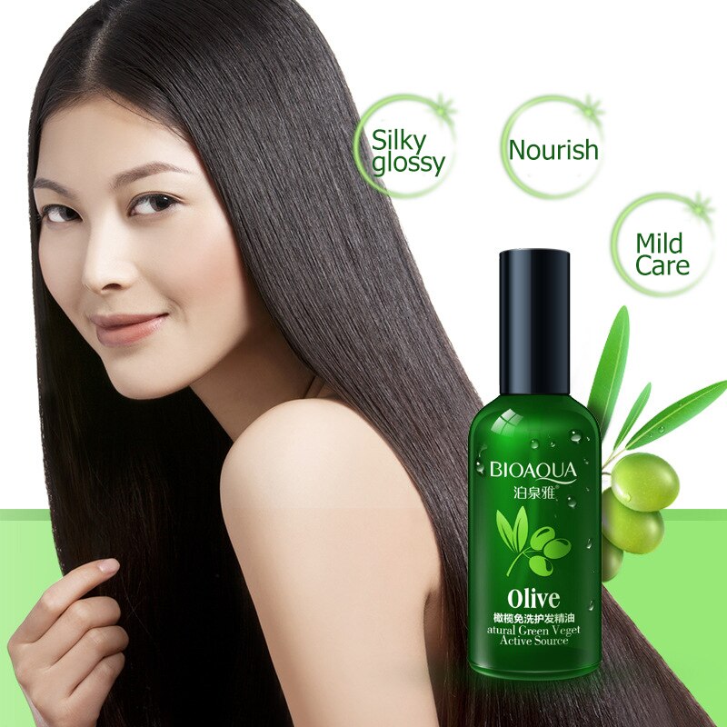 50ml Olive Hair Essential Oil Scalp Treatment Hair Conditioner for Dry and Damaged Hair Dyed Curly Straight Hair Care