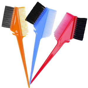 3PCS Professional Black Hair Dyed brush CombBeauty Double-Sided-Edge Control Hair  Comb Hair Styling Hair Tool