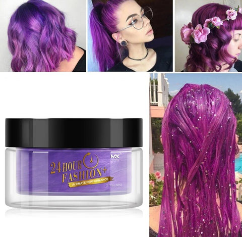 Hair Coloring Wax Disposable Hair Dye Mud No Stimulation Non-toxic Multi-color Hair Dyed Cream Hot Sale