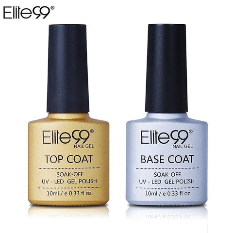 Elite99 Base and Top Coat Gel Nail Polish UV 10ml Transparent Soak Off Primer Gel Polish Gel Lacquer Nail Art Manicure Primer