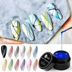 Mtssii Nail Spider Gel Web Painting Creative Nail Art UV Gel Wire Drawing Elasticity Point Line Soak Off Gel Spinner Varnishes