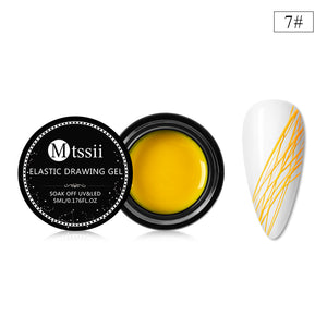 Mtssii Nail Spider Gel Web Painting Creative Nail Art UV Gel Wire Drawing Elasticity Point Line Soak Off Gel Spinner Varnishes