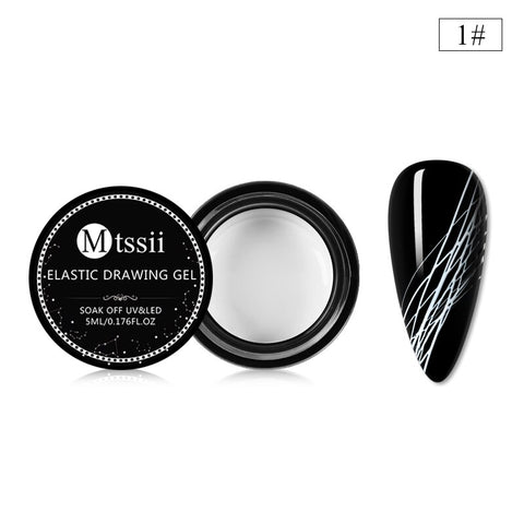 Mtssii Nail Spider Gel Web Painting Creative Nail Art UV Gel Wire Drawing Elasticity Point Line Soak Off Gel Spinner Varnishes