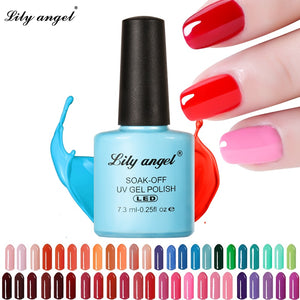 LILY ANGEL Nail Art Design Manicure  110 Color 7.3Ml Soak Off Enamel New Gel Polish LED UV Gel Nail Polish Lacquer 1-38