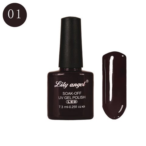 LILY ANGEL Nail Art Design Manicure  110 Color 7.3Ml Soak Off Enamel New Gel Polish LED UV Gel Nail Polish Lacquer 1-38