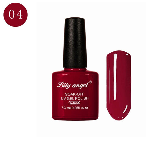 LILY ANGEL Nail Art Design Manicure  110 Color 7.3Ml Soak Off Enamel New Gel Polish LED UV Gel Nail Polish Lacquer 1-38