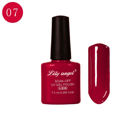 LILY ANGEL Nail Art Design Manicure  110 Color 7.3Ml Soak Off Enamel New Gel Polish LED UV Gel Nail Polish Lacquer 1-38