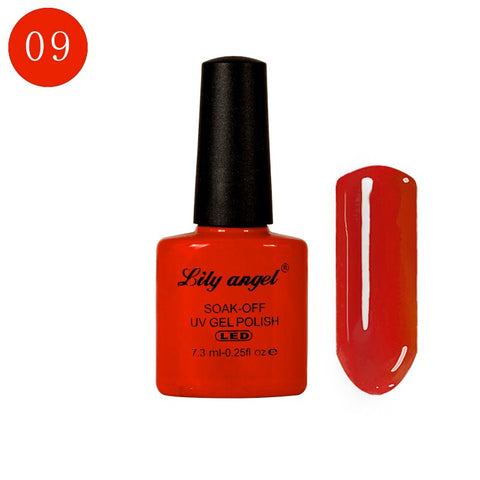 LILY ANGEL Nail Art Design Manicure  110 Color 7.3Ml Soak Off Enamel New Gel Polish LED UV Gel Nail Polish Lacquer 1-38
