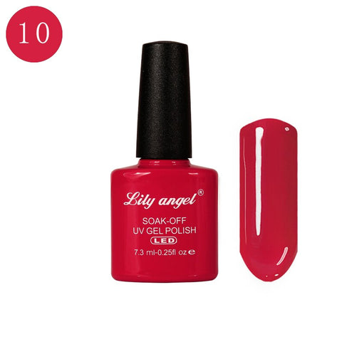 LILY ANGEL Nail Art Design Manicure  110 Color 7.3Ml Soak Off Enamel New Gel Polish LED UV Gel Nail Polish Lacquer 1-38