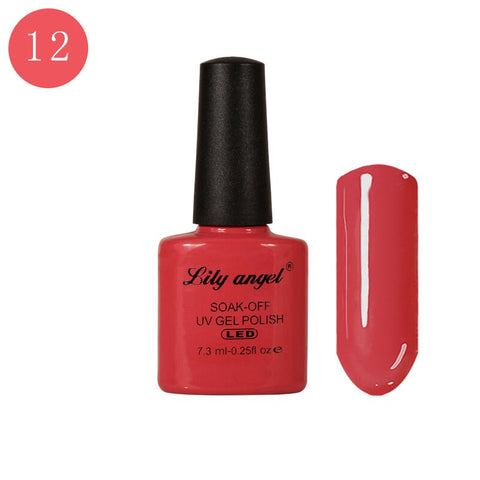 LILY ANGEL Nail Art Design Manicure  110 Color 7.3Ml Soak Off Enamel New Gel Polish LED UV Gel Nail Polish Lacquer 1-38