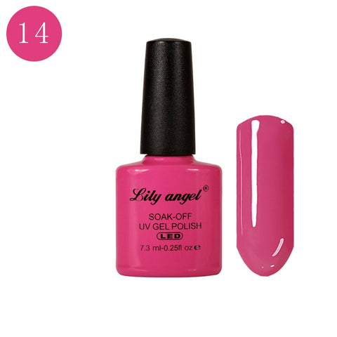 LILY ANGEL Nail Art Design Manicure  110 Color 7.3Ml Soak Off Enamel New Gel Polish LED UV Gel Nail Polish Lacquer 1-38