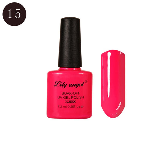 LILY ANGEL Nail Art Design Manicure  110 Color 7.3Ml Soak Off Enamel New Gel Polish LED UV Gel Nail Polish Lacquer 1-38