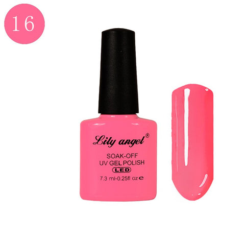 LILY ANGEL Nail Art Design Manicure  110 Color 7.3Ml Soak Off Enamel New Gel Polish LED UV Gel Nail Polish Lacquer 1-38