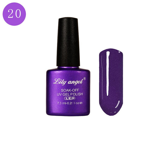 LILY ANGEL Nail Art Design Manicure  110 Color 7.3Ml Soak Off Enamel New Gel Polish LED UV Gel Nail Polish Lacquer 1-38
