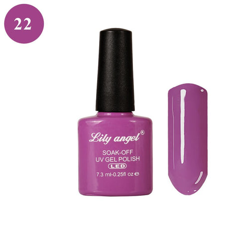 LILY ANGEL Nail Art Design Manicure  110 Color 7.3Ml Soak Off Enamel New Gel Polish LED UV Gel Nail Polish Lacquer 1-38