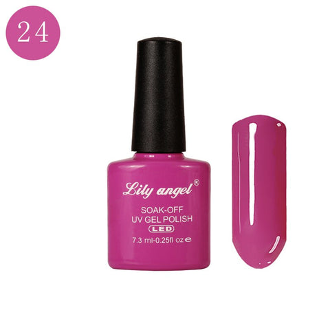 LILY ANGEL Nail Art Design Manicure  110 Color 7.3Ml Soak Off Enamel New Gel Polish LED UV Gel Nail Polish Lacquer 1-38
