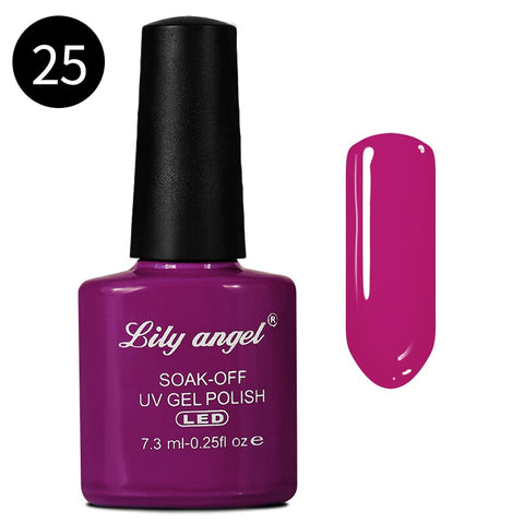LILY ANGEL Nail Art Design Manicure  110 Color 7.3Ml Soak Off Enamel New Gel Polish LED UV Gel Nail Polish Lacquer 1-38