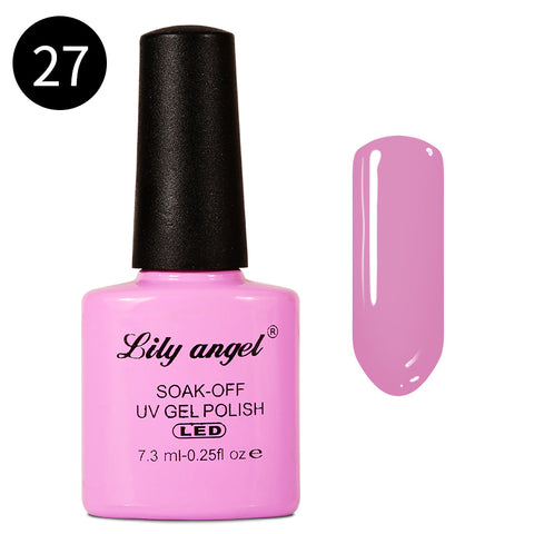 LILY ANGEL Nail Art Design Manicure  110 Color 7.3Ml Soak Off Enamel New Gel Polish LED UV Gel Nail Polish Lacquer 1-38